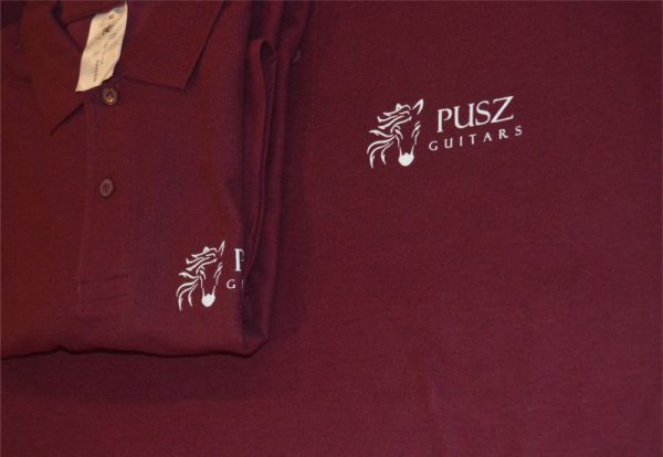 Realizacja koszulek reklamowych dla PUSZ Guitars